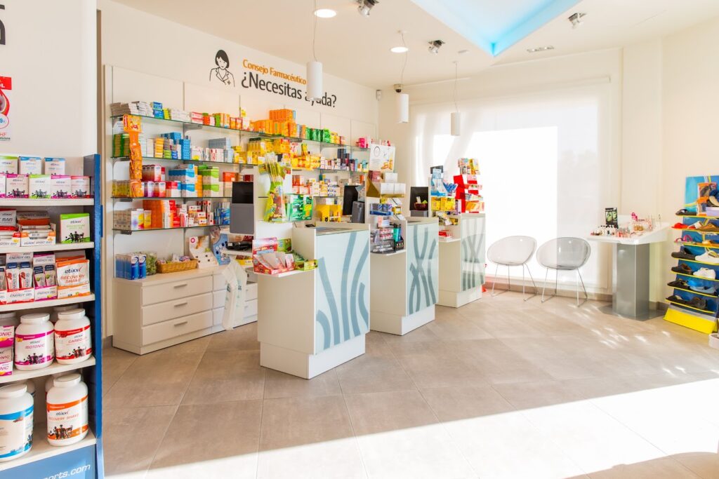 Interior de la Farmacia Irene Ramón Costa en Sant Antoni de Portmany